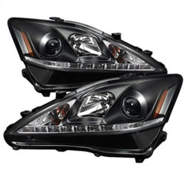 SPYDER 5080059 FITS: Lexus IS 250/350 2006-2010 Projector Headlights DRL Black PRO-YD-LIS06-DRL-BK Headlights
