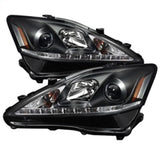 SPYDER 5080059 FITS: Lexus IS 250/350 2006-2010 Projector Headlights DRL Black PRO-YD-LIS06-DRL-BK Headlights
