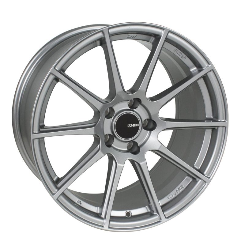 Enkei 499-895-6535GR FITS: TS10 18x9.5 35mm Offset 5x114.3 Bolt Pattern 72.6mm Bore Dia Grey Wheel Wheels Cast