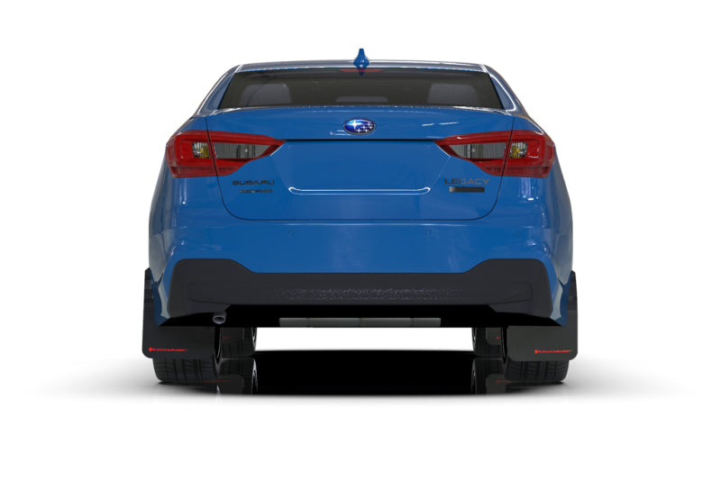 Rally Armor MF64-UR-BLK/RD FITS: 20-25 Subaru Legacy Black UR Mud Flap w/Red Logo Mud Flaps