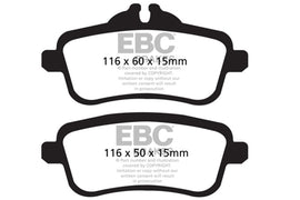 EBC DP62137 FITS: 13-16 Mercedes-Benz GL350 3.0 TD Greenstuff Rear Brake Pads Brake Pads Performance