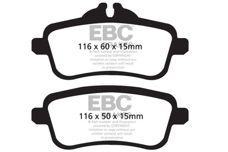 EBC UD1630 FITS: 13-16 Mercedes-Benz GL350 3.0 TD Ultimax2 Rear Brake Pads Brake Pads OE