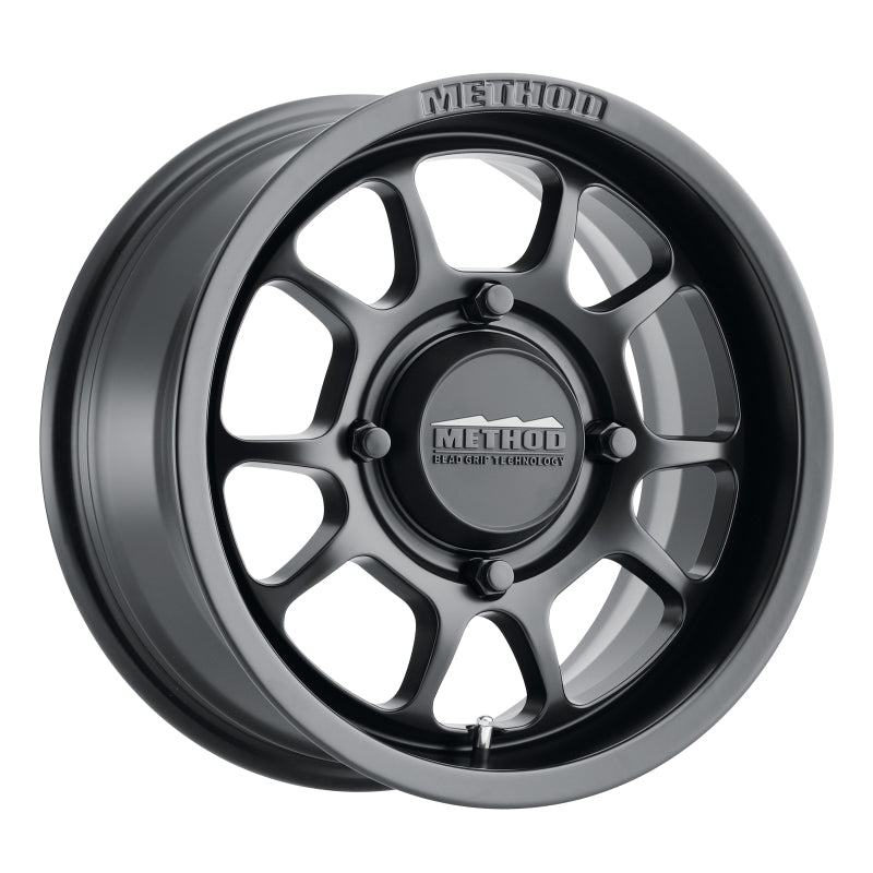 Method Wheels MR40958046544 FITS:Method MR409 Bead Grip 15x8 / 4+4/0mm Offset / 4x156 / 132mm CB Matte Black Wheel Wheels Cast