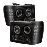 SPYDER 5078506 FITS: GMC Sierra 1500/2500 07-13 Projector Headlights LED Halo- LED Blk Smke PRO-YD-GS07-HL-BSM Headlights