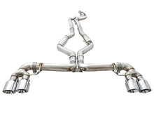 Load image into Gallery viewer, AWE Tuning 3020-42078 FITS: 2019+ BMW M340i (G20) Track Edition Exhaust Quad Chrome Silver Tips Catback