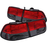 ANZO 221206 FITS: 1996-2000 Honda Civic Taillights Red/Smoke Tail Lights