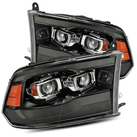AlphaRex 880593 FITS: 09-18 Dodge Ram 1500HD PRO-Series Proj Headlights Plank Style Black w/Seq Signal/Smoked DRL Headlights