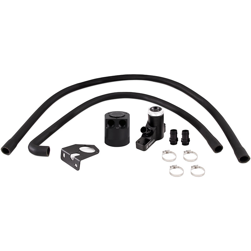 Mishimoto MMBCC-F2D-08BE FITS: 2008-2010 Powerstroke Baffled Oil Catch Can Kit Oil Catch Cans