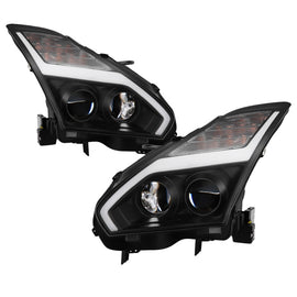 SPYDER 5085696 FITS: Nissan GTR R35 09-14 Projector Headlights DRL LED Black Headlights