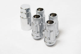 Wheel Mate 32901SS FITS: 12x1.25 48mm Muteki SR48 Silver Open End Locking Lug Nut Set of 4 Lug Nuts