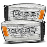 AlphaRex 880537 FITS: 06-08 Dodge Ram 1500HD NOVA LED Proj Headlights Plank Style Blk w/Seq Signal/DRL/Amber LED Headlights
