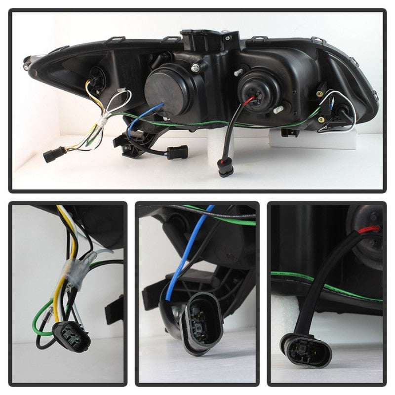SPYDER 5076519 FITS: 12-14 Honda Civic (Excl. 2014 Coupe) Projector Headlights Lgtbr DRL Black PRO-YD-HC12-DRL-BK Headlights