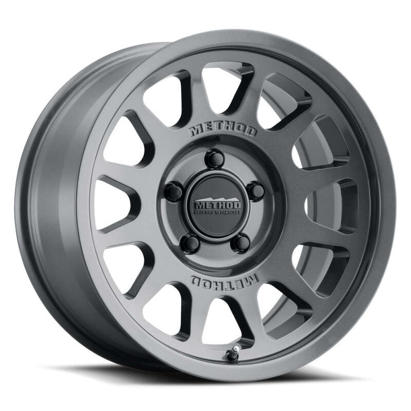 Method Wheels MR70379060812N FITS:Method MR703 17x9 / -12mm Offset / 106.25mm Bore / 6x5.5 BP / 4.8in BS Gloss Titanium Wheel Wheels Cast