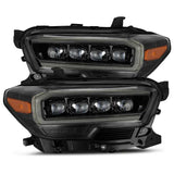 AlphaRex 880705 FITS: 16-20 Toyota Tacoma NOVA LED Projector Headlight Plank Style Alpha Black w/Activation Light Headlights