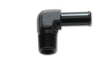 Vibrant 11232 FITS: 3/8 NPT to 1/2in Barb Straight Fitting 90 Deg Adapter Aluminum Fittings