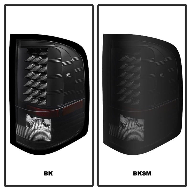 SPYDER 5077493 FITS:xTune Chevy Silverado 07-13 LED Tail Lights Black Smoke ALT-JH-CS07-LED-BKSM Tail Lights