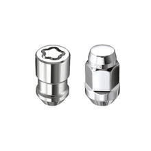 Load image into Gallery viewer, McGard 84537 FITS: 5 Lug Hex Install Kit w/Locks (Cone Seat Nut / Bulge) M12X1.5 / 3/4 Hex / 1.45in L Chrome Lug Nuts