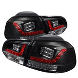 SPYDER 5008176 FITS: Volkswagen Golf/GTI 10-13 LED Tail Lights Black ALT-YD-VG10-LED-BK Tail Lights