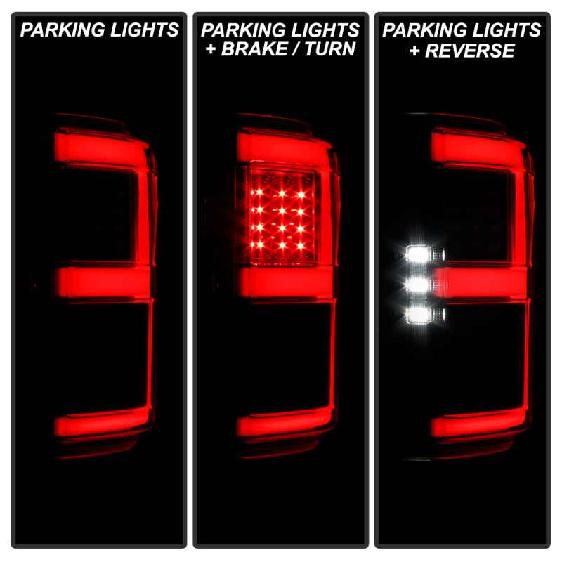 SPYDER 5088550 FITS: 18-20 Ford F150 w/ Rear Blind Spot LED Tail Lights Black (ALT-YD-FF15018BS-LED-BK) Tail Lights