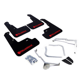 Rally Armor MF32-UR-BLK/RD-X FITS: 15-21 Subaru WRX/STI Black UR Mud Flap w/Red Altered Font Logo Mud Flaps