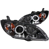 ANZO 121228 FITS: 2004-2008 Mazda 3 Projector Headlights w/ Halo Black (CCFL) Headlights