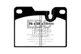 EBC DP4346R FITS: 79-88 Porsche 924 2.0 Turbo Yellowstuff Rear Brake Pads Brake Pads Performance