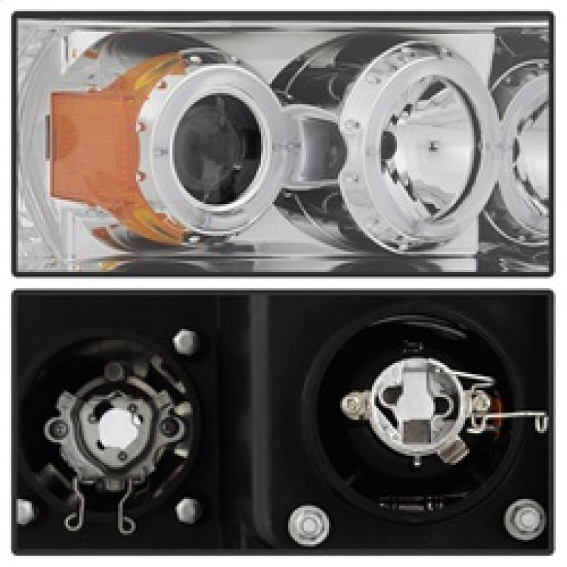 SPYDER 5009982 FITS: Dodge Ram 1500 02-05/Ram 2500 03-05 Projector Headlights LED Halo LED Chrm PRO-YD-DR02-HL-C Headlights