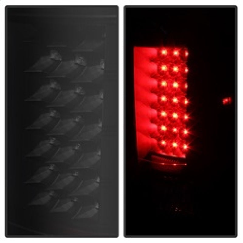SPYDER 5077493 FITS:xTune Chevy Silverado 07-13 LED Tail Lights Black Smoke ALT-JH-CS07-LED-BKSM Tail Lights
