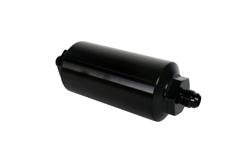 Aeromotive 12345 FITS: In-Line Filter (AN-6 Male) 10 Micron Microglass Element Bright Dip Black Finish Fuel Filters