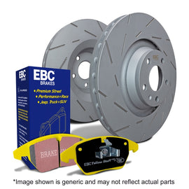 EBC S9KF1934 FITS: S9 Brake Pad and Rotor Kit Brake Rotors Slotted