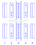 King Subaru WRX/STi EJ20 EJ22 EJ25 Flange #3 Position Performance Main Bearing Set - Size STD
