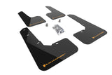 Rally Armor MF76-UR-BLK/WOR FITS: 22-25 Subaru Outback Wilderness Black Mud Flap Wild Orange Logo Mud Flaps