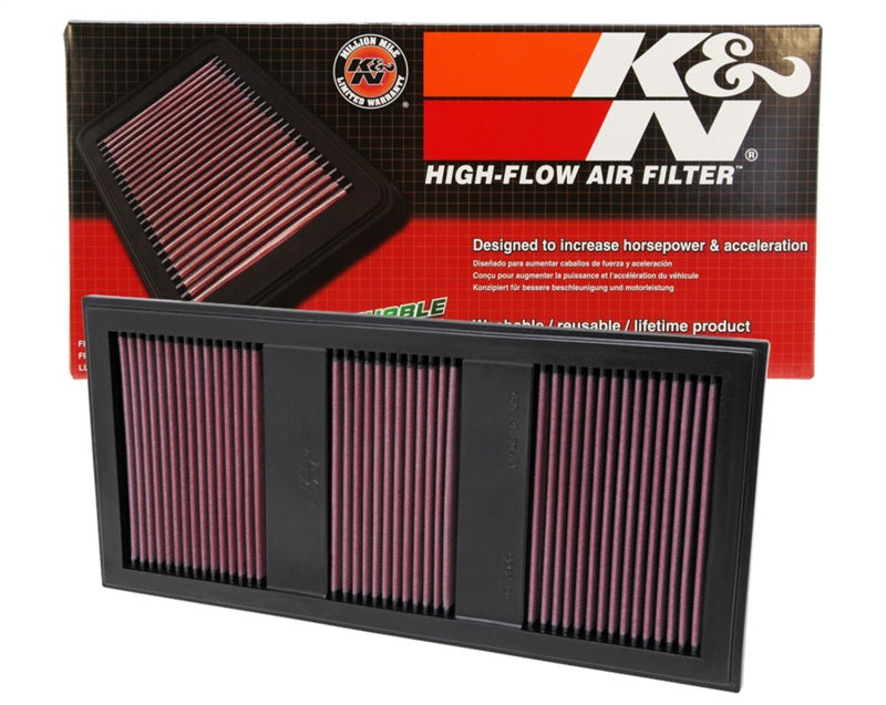 K&N Engineering 33-2985 FITS:K&N Replacement Air Filter 11 Mercedes Benz C350/CLS350/E300/GLK350/ML350/S350 / 11-12 E350/SLK350 Air Filters Drop In