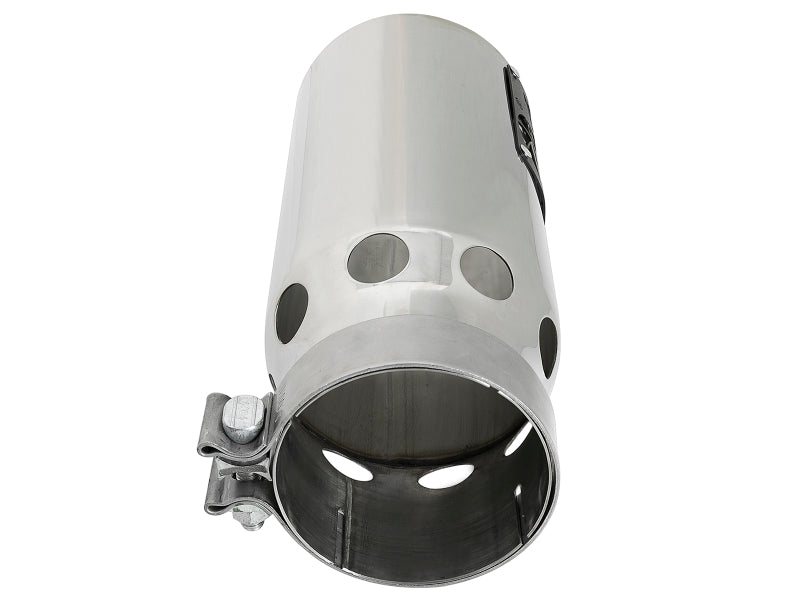 aFe 49T40501-P122 FITS: SATURN 4S 4in SS Intercooled Exhaust Tip Polished 4in In x 5in Out x 12in L Bolt-On Turbo Back