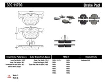 Load image into Gallery viewer, Stoptech 309.11700 FITS:StopTech Performance 06 BMW 330 Series (Exc E90) / 07-09 335 Series Rear Brake Pads Brake Pads Performance