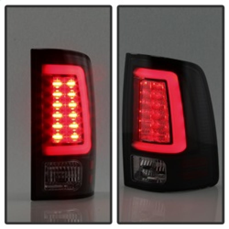 SPYDER 5084033 FITS: 09-16 Dodge Ram 1500 Light Bar LED Tail Lights Black Smoke ALT-YD-DRAM09V2-LED-BSM Tail Lights