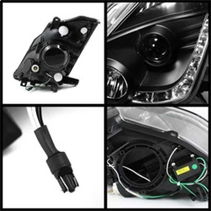 SPYDER 5064738 FITS: Nissan 350Z 03-05 Projector Headlights Halogen Model Only DRL Black PRO-YD-N350Z02-DRL-BK Headlights
