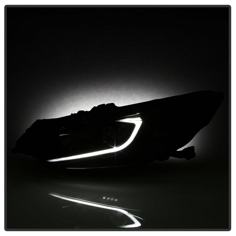 SPYDER 9042218 FITS:xTune 09-14 Acura TSX Projector Headlights Light Bar DRL Black (PRO-JH-ATSX09-LB-BK) Headlights