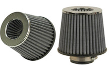 Load image into Gallery viewer, Vibrant 2160C FITS: Open Funnel Perf Air Filter (5in Cone O.D. x 5in Tall x 3in inlet I.D.) Chrome Filter Cap Air Filters Universal Fit