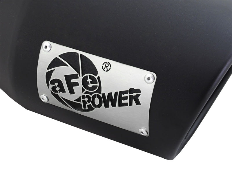 aFe 49T40601-B12 FITS: Diesel Exhaust Tip Bolt On Black 4in Inlex x 6in Outlet x 12in Catback
