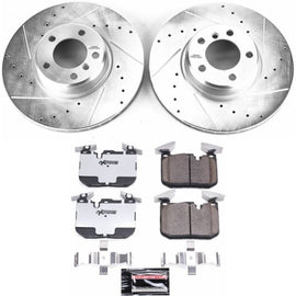 PowerStop K6653-26 FITS:Power Stop 14-16 BMW 228i Front Z26 Street Warrior Brake Kit Brake Kits Performance D&S