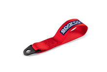 Load image into Gallery viewer, SPARCO 01637RS FITS: Sparco Tow Strap FIA Red Tow Hooks
