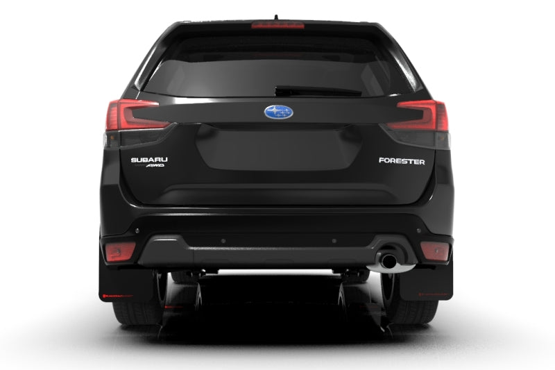 Rally Armor MF52-UR-BLK/RD FITS: 19-21 Subaru Forester Black UR Mud Flap w/ Red Logo Mud Flaps