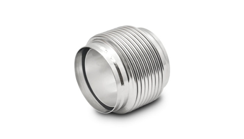 Vibrant 68944 FITS: SS Bellow Assembly w/ Solid Liner 4in inlet/outlet ID x 4in overall L Electro Polished Flanges
