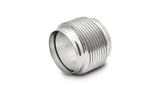 Vibrant 68944 FITS: SS Bellow Assembly w/ Solid Liner 4in inlet/outlet ID x 4in overall L Electro Polished Flanges