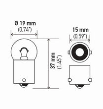 Load image into Gallery viewer, Hella LA5007TB FITS: Bulb 5007 12V 5W Ba15S B6 (2) Bulbs
