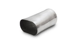 Vibrant 13171 FITS: 3.5in oval (Nominal) x 3.5in Round Transiton adapter T304 SS 6in long Flanges