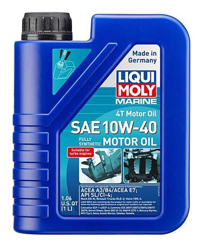 LIQUI MOLY 20506 FITS: 1L Marine 4T Motor Oil SAE 10W40 Motor Oils