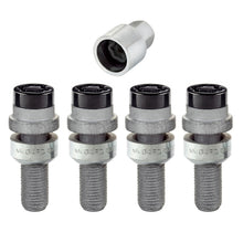 Load image into Gallery viewer, McGard 28320 FITS: Wheel Lock Bolt Set 4pk. (Radius Seat) M14X1.5 / 17mm Hex / 28.2mm Shank Length Black Wheel Bolts