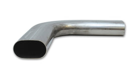 Vibrant 13194 FITS: 3.5in Oval (Nominal Size) T304 SS 90 deg Mandrel Bend 6in x 6in leg lengths Steel Tubing